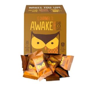 Awake Caffeinated Caramel Chocolate Bites 0.48oz 50ct